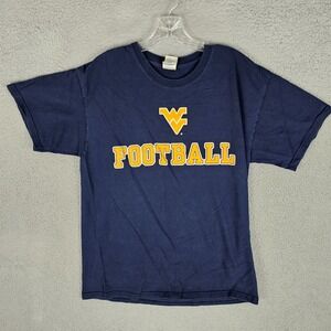 West Virginia Mountaineers T-Shirt Mens L Dodger NCAA Football 90s Vintage